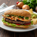 Burgers vlees en kip